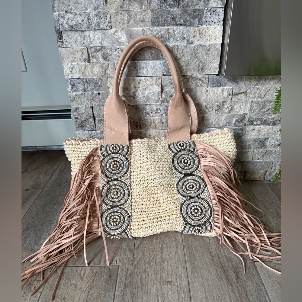 Cocobelle Izabella straw tote bag